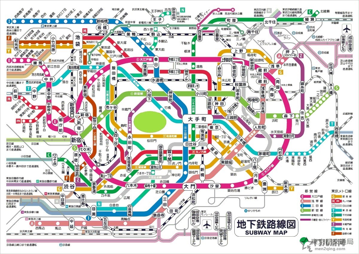 东京地铁交通图