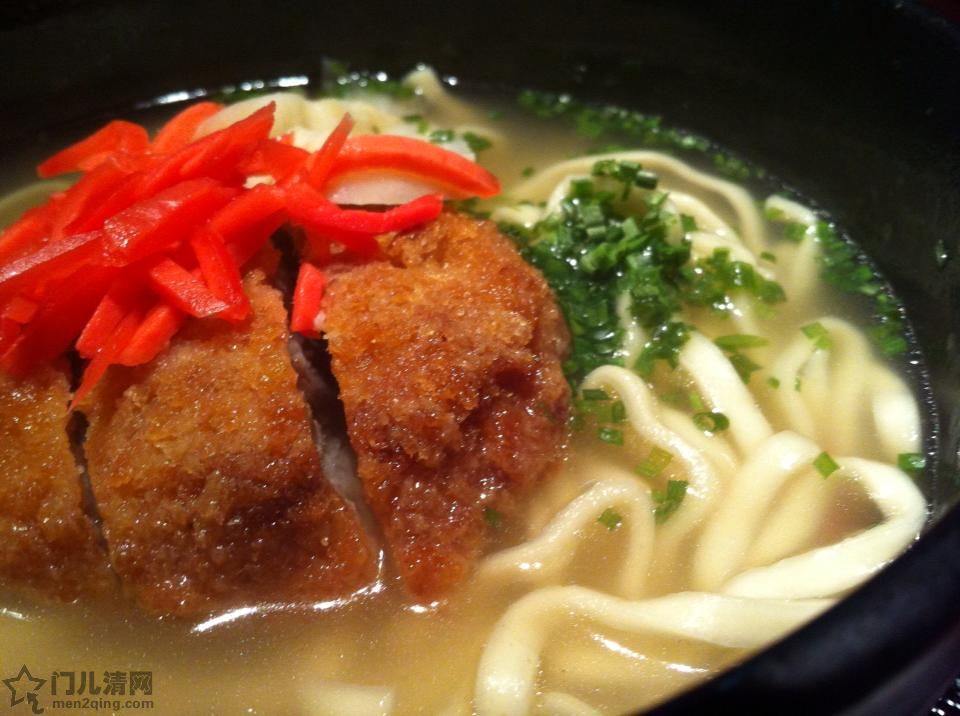 日本料理：美食记录：拉面菜单－炸猪排拉面