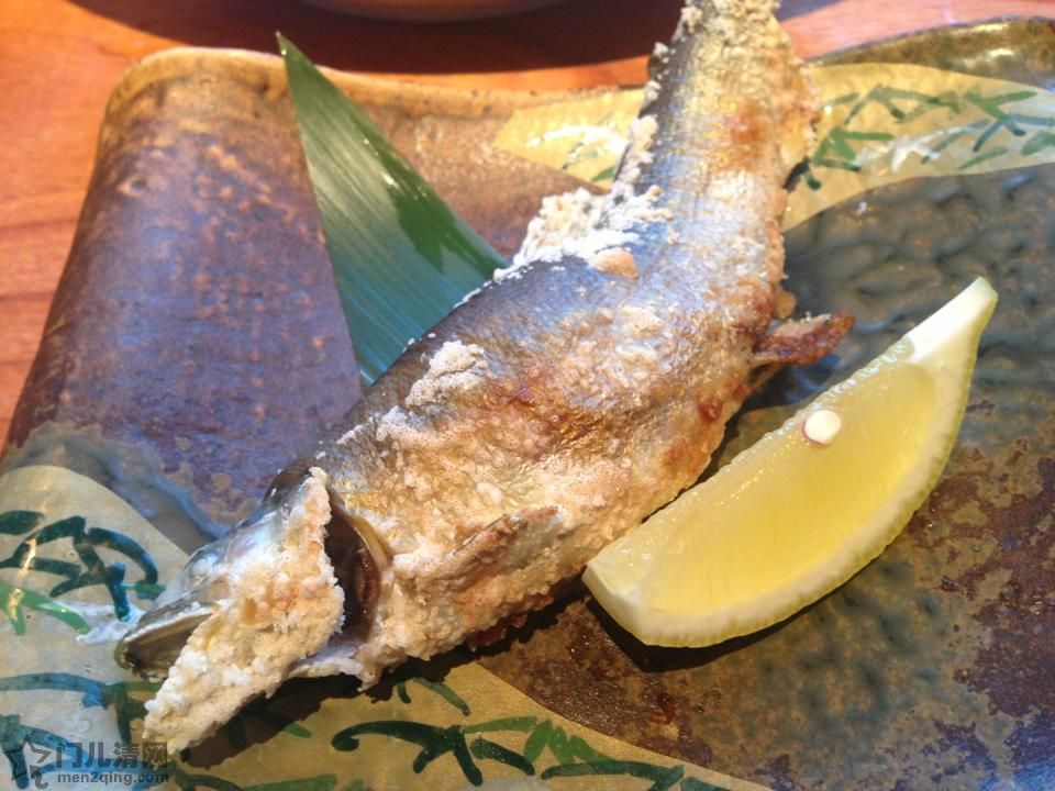 日本料理：美食记录：鮎の塩焼き（盐烤香鱼） 图