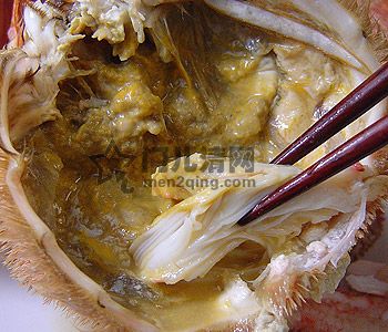 菜单：烤海鲜-螃蟹味噌（カニ味噌）