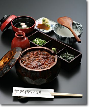 日本郷土料理百选 爱知 蒲烧鳗鱼拌饭(ひつまぶし)乡土料理 图