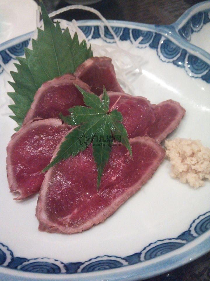 日本料理：美食记录：鹿肉刺身 图