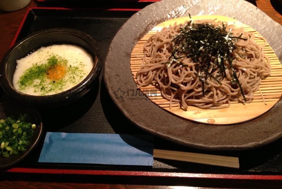 菜单：山药泥月见荞麦面（月見とろろ蕎麦）