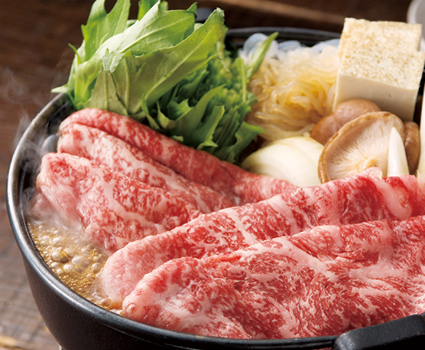 日本料理的变迁 牛肉火锅 寿喜锅 图